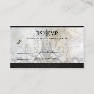 Tarjeta De Recepción Boda RSVP Tarjeta-Boda de Knot gaélico celta