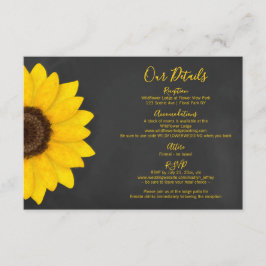 Tarjeta De Recepción boda rústica de solomillo