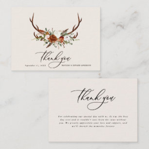 Tarjeta De Recepción Boda rústica y elegante con presupuesto, gracias a