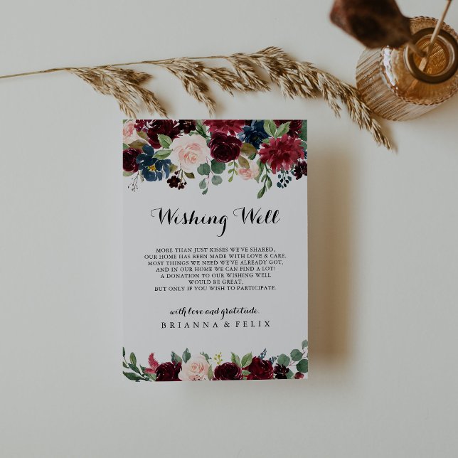 Tarjeta De Recepción Boda rustico de caligrafía otoñal deseando lo mejo (Subido por el creador)