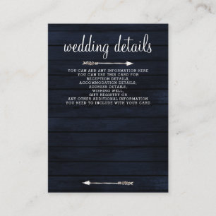 Tarjeta De Recepción boda rústico de madera de granero naval