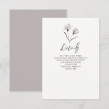 Boda Rústico Elegante De Esbozo Floral