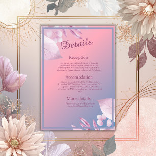 Tarjeta De Recepción boda sakura en flor de cerezo pastel