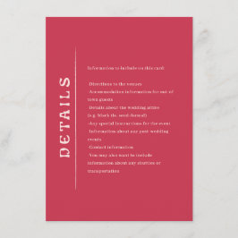 Tarjeta De Recepción Boda San Miguel