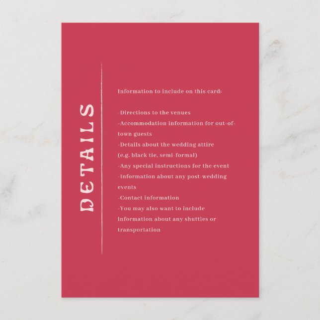 Tarjeta De Recepción Boda San Miguel (Anverso)