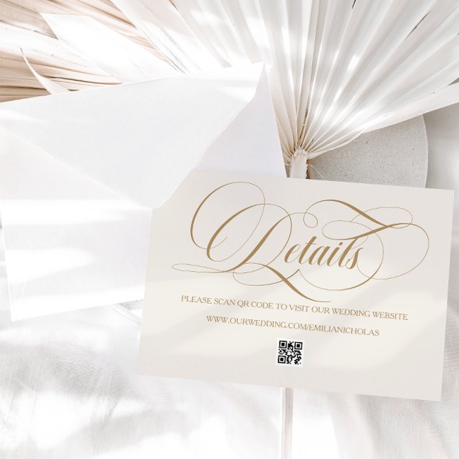 Tarjeta De Recepción Boda sencillo marfil-negro clásico (Subido por el creador)