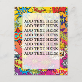 TARJETA DE RECEPCIÓN BODA SUPERHERO DE LIBRO DE COMIC