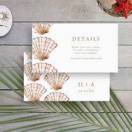 Tarjeta De Recepción Boda tropical simple