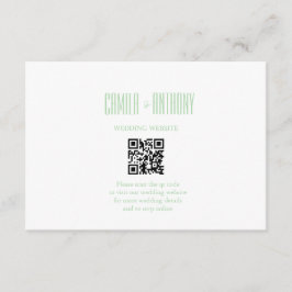 Tarjeta De Recepción Boda turquesa