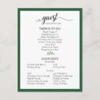 Boda verde Detalles Información de Invitado Inform