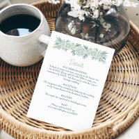 Boda verde esmeralda de mint. de salvia floral bot