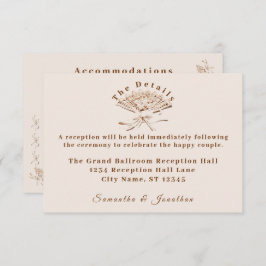 Tarjeta De Recepción Boda victoriano tradicional