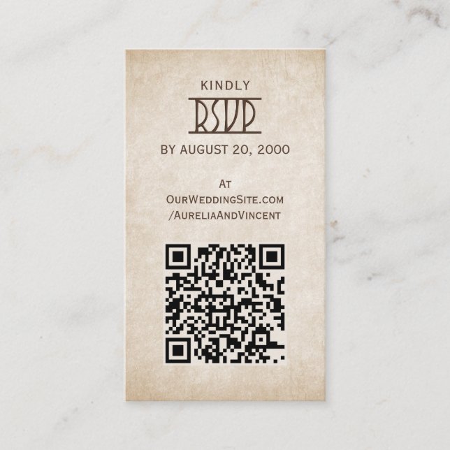 Tarjeta De Recepción Boda Viking Celtic Gamer (Anverso)