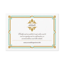 Boda Vintage Art Deco Moderno Mint & Gold