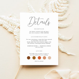 Tarjeta De Recepción Bodas de caligrafía elegantes