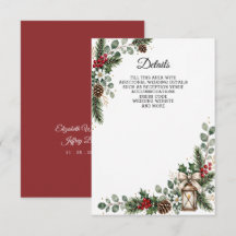 Bodas de Navidad de Invierno con Bayas de Pino Rús