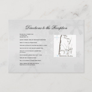 Tarjeta De Recepción Bodas de Winter Wonderland