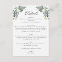 Bodas Florales de Rosas Blancas Abeto Perenne Inve