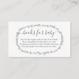 Tarjeta De Recepción Bohemian Boy Book In lieu, libros para insertar un