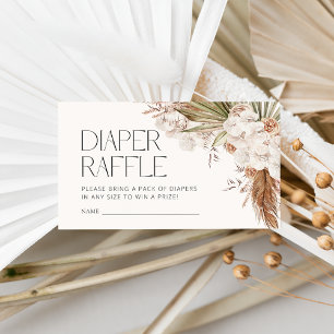 Tarjeta De Recepción Bohemian Floral & Feather Baby Shower