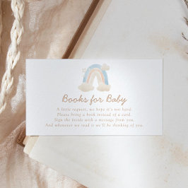 Tarjeta De Recepción Boho acuarela arcoiris Baby Shower Boys for Baby