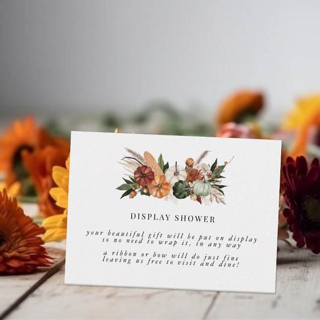 Tarjeta De Recepción Boho Autumn | Ducha de ducha de novia (Subido por el creador)