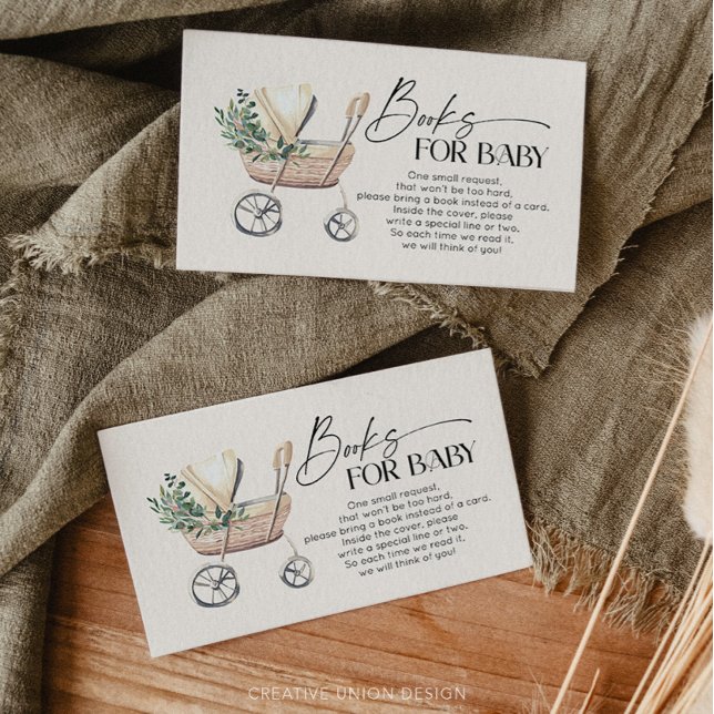Tarjeta De Recepción Boho Baby Stroller Género Libros neutrales para el (Subido por el creador)