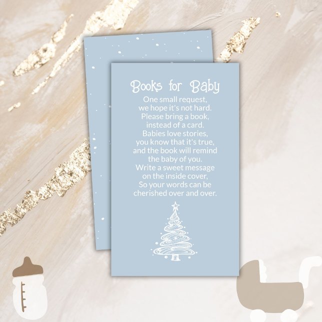 Tarjeta De Recepción Boho Blue Boy Boys navideños para bebé (Subido por el creador)