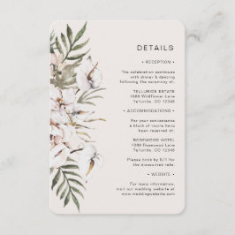 Tarjeta De Recepción Boho Boda