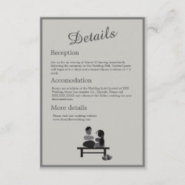 Tarjeta De Recepción Boho boda de la pareja Eternal Stone