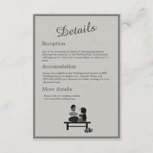 Tarjeta De Recepción Boho boda de la pareja Eternal Stone
