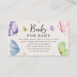 Tarjeta De Recepción Boho Butterfly Baby Shower Boys for Baby Card