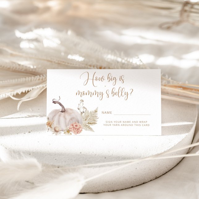 Tarjeta De Recepción Boho cae calabaza cuán grande es el cerco del vien (Subido por el creador)