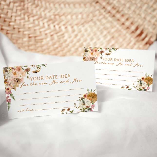 Tarjeta De Recepción Boho Calabaza Caída Noche Ideas Ducha Novial (Subido por el creador)