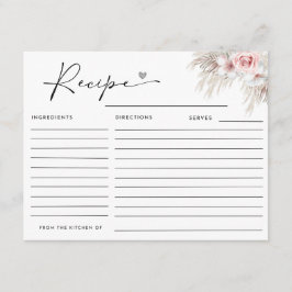 Tarjeta De Recepción Boho Champagne Glass Pearls & Prosecco Bridal Show