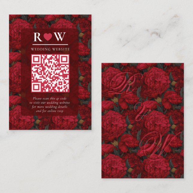 Tarjeta De Recepción Boho Custom Carnation Fantasy Beach Wedding (Anverso / Reverso)