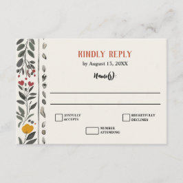 Tarjeta De Recepción Boho estilo de imprenta de letras esqueleto Tarot 