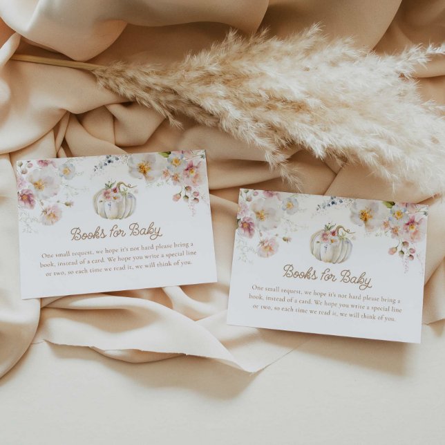 Tarjeta De Recepción Boho Fall Bompkin Bompkin para bebé (Subido por el creador)