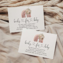 Boho Floral Rainbow Baby Shower Libros Para Bebés
