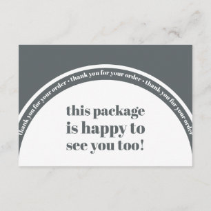 Tarjeta De Recepción Boho Green Sage Gracias Por Pedir Pequeña Empresa