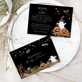 Tarjeta De Recepción Boho Halloween Baby Shower Books For Baby