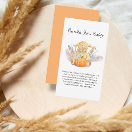 Tarjeta De Recepción Boho Lamb Calabaza Baby Shower Libros Para Bebés