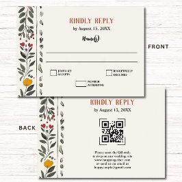 Tarjeta De Recepción Boho Letterpress Style Skeleton Tarot Wedding RSVP