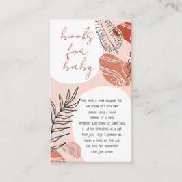 Tarjeta De Recepción Boho: Libros de Baby Shower del desierto del Suroe