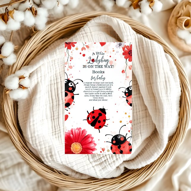 Tarjeta De Recepción Boho Little Ladybug Baby Shower Boys for Baby (Subido por el creador)