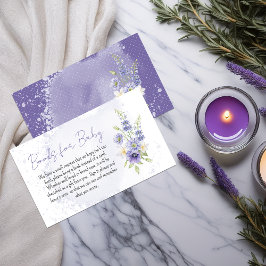 Tarjeta De Recepción Boho Little Wildflower Baby Shower Books for Baby