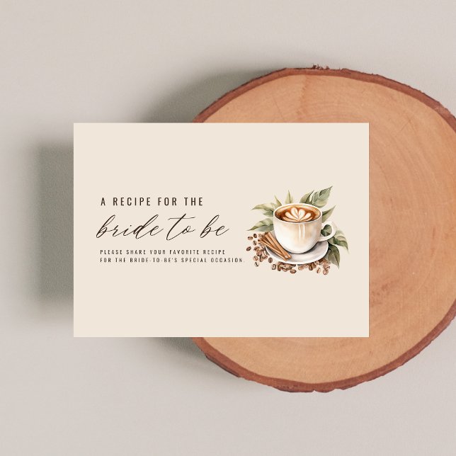 Tarjeta De Recepción Boho Love está preparando café ducha de novia (Subido por el creador)
