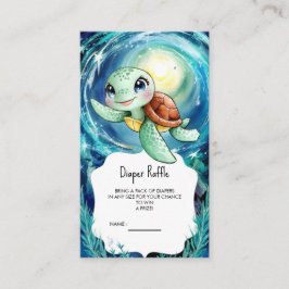 Tarjeta De Recepción Boho Magic Ocean Turtle Baby Shower