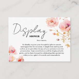 Tarjeta De Recepción Boho Moda Floral Rubor rosa