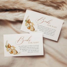 Tarjeta De Recepción Boho Pampas Grass Gender Neutral Books For Baby